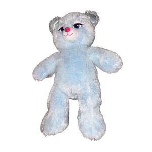 Build-A-Bear Disney Frozen Elsa Plush Teddy Bear Light Blue Sparkle 16in